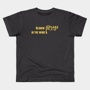 Blowin´ in the wind, mustard Kids T-Shirt